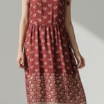 Tucker NYC Silk Shoulder Tie Camisole Sun Dress Clay Orange Size S Photo 0