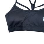 SO  Strappy Back Keyhole Black Sports Bra Removable Cups Women’s Size Small Photo 1