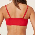 ANDIE  The Havana Bikini Top swimsuit Cherry Red size XS NWT Photo 1