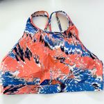 Gymshark Like New -  High Neck Bikini Top Blue Orange Size LARGE Padded Photo 0