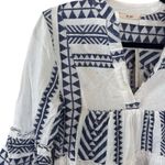 NEW Francescas Mi Ami Swimsuit Coverup Mini Dress Navy Blue, White V Photo 4