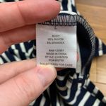 Olive & Oak Striped Dress Womens Large Sleeveless Casual Navy Ivory Fit & Flare Photo 5