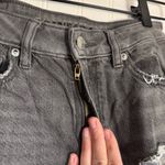 American Eagle  Women’s High Waisted Faded Black Distressed Jeans Size 2 Short Photo 4