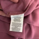 Lauren Ralph‎ Lauren Mauve Ruffle Criss Cross Strap Dress Photo 3