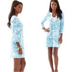 Lilly Pulitzer ‎ Marlina Shirt Dress Sea Ruffles Preppy Resort Wear Beach large Photo 2