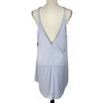 Free People  Beach Small Mini Dress V-Neck Stretch Pockets Oversized Ribbed Lilac Photo 4