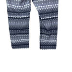 Alo Yoga Cropped Leggings Fair Isle Geometric Print Stretch Gray Size Small Photo 6