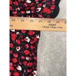 Ralph Lauren lauren black red floral top poppy short sleeve blouse Medium Zip Photo 7