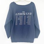 Laufey The Goddess Tour 2024 Exclusive Merch Cutoff Hoodie Sweatshirt Size L Blue Size L Photo 6