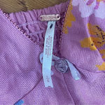 Free People  Francesca Mini Babydoll Coqette Dress Floral Pink Puff Long sleeve L Photo 10