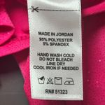 CeCe Women's Pink Long Sleeve Top Ruched Sleeve Sparkle Blouse Coquette Medium Photo 4