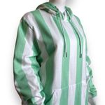 Huntington Beach Club Surf Team Hoodie Women’s Size Large Placid Green Striped Photo 2