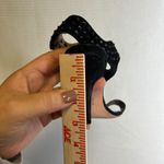 Cynthia Vincent VTG Studded Suede Heeled Sandals Black Ankle Strap Heel Designer Size 6 Photo 5