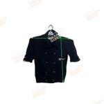 Ralph Lauren Lauren Sweater Womens Black Button Double Breasted Cardigan Size S Photo 14