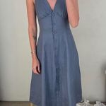 Reformation Sebastien Linen Midi Dress in Cornflower 12 Photo 0