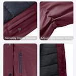 Women's Plus Size Winter Coat Waterproof Puffer Jacket Warm Thicken Parka with Removable Hood Photo 4