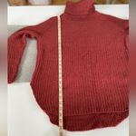 A New Day Burnt Orange Red Textured Cowlneck Round Hem Sweater Size Small Photo 4