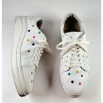Boden Womens Shoes White Leather Polka Dots Sneaker Low Top Casual 42 US 10.5 Photo 3