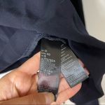 Topshop  navy cut out belted sleeve blouse top Photo 4