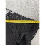 ZARA  Women's Dress Solid Black High Neck Lace Trim Size Large Swing Photo 8