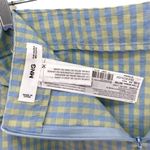Mango MNG Gingham Side Ruched Mini Skirt Photo 6