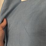 Old Navy Vintage  Linen Blue Pencil Skirt Knee-Length Photo 3