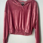 NWOT Chic Pink‎ Velvet Hoodie Pink Size M Photo 0