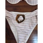 Tularosa  Tasya High Waist Bottom M & Tasya XL Top in Bronze Stripe NWT Photo 6