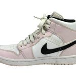 Nike  Air Jordan Mid Barely Rose White Pink Lace Up Athletic Sneaker Shoes Size 6 Photo 0