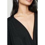 Free People  Intimately Free Black Turnt Body Suit Size Medium Photo 1