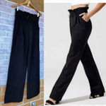 Carbon38 PaperBag Waist Pants size small Black Photo 2