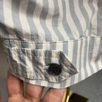 Obey  Serena Striped Utility Shirt Womens Medium Cotton Casual Preppy summer Photo 8