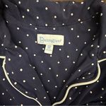 PAJAMAGRAM 2 pc pajama set Navy Polkadot women’s Medium Blue Photo 4