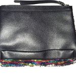 PINK - Victoria's Secret Victoria’s Secret Sequin Clutch Cosmetic Bag reversible rainbow colors Photo 3