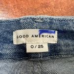 Good American NWT  Blue Buttonfly Highrise Stretch Good Classic Jeans Photo 10