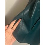 Chico's Faux Leather Jasper Green Women's Shacket Outerwear Jacket sz. 2 or L Photo 5