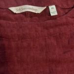 Soft Surroundings Women’s Wine Red Linen Cotton Gauze Dress Sz XS Minimalistic Photo 3