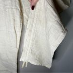 Toad&Co Lina Linen Cream Yellow Flowy Straight Leg Cinch Ankles Pull On Pants Size M Photo 8