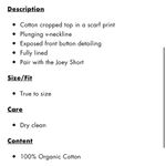 ALC Frank A.L.C “London” Crop Top cream Photo 2