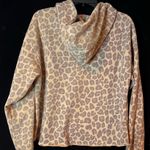 Pink Lily Leopard Print Hoodie by size small over sized cropped style Photo 4