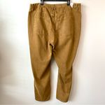Good American  90s‎ Duster Straight Leg Jeans Bronze Brown 18 Photo 4