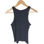 Frank And Oak  Essential Black Tank Top Organic‎ Cotton Ribbed Size M Classic Photo 5