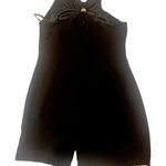 Jones New York Black Sleeveless Cocktail Dress 14 Beaded Detail Knee Length Photo 0