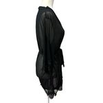 Shirley Of Hollywood Robe Black Mesh & Lace Size L Size L Photo 3