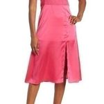 Satin Ruched Dress Pink Size M Photo 0
