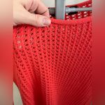 Jeanne pierre  coral open knit crochet sweater size small‎ Photo 4