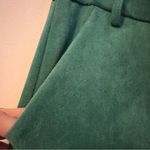 Glam  emerald Green faux suede Women's Shorts with skirt front large Photo 3