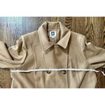 Anne Klein Women’s Double Breast Wool Blend Tan Mid Length Pea coat Size 2X EUC Photo 3