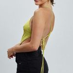 Blue Blush ONE SHOULDER ASYMMETRIC SCARF TOP W/ BACK TIE   Photo 3