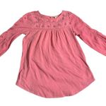 Soma Pink eyelet long sleeve  shirt sz sm WT43 Photo 0
